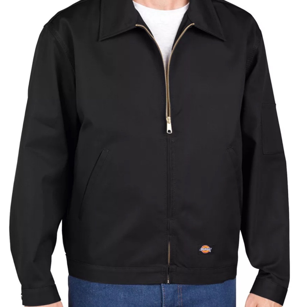 Dickies Men's Classic Black Zip-Up Jacket